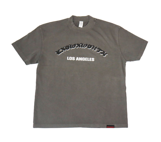 MEN OVERSIZED TEE -CEMENT-